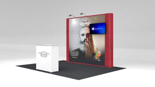 3x3F Mobiele Beursstand - Expo Fabric Pro Counter Right