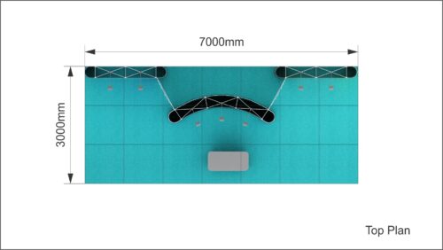 3x2 F Mobiele Beursstand Top Plan