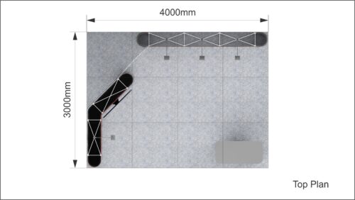 3x1 F Mobiele Beursstand - Render 7 - Top Plan